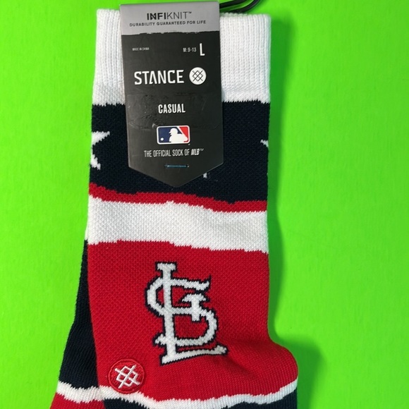 Stance MLB "St Louis" Baseball Team Casual Crew Socks - Large - Picture 2 of 6